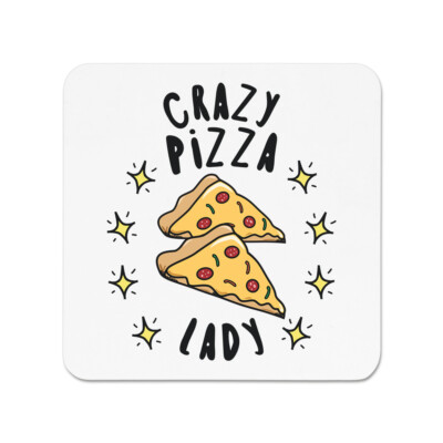Crazy Pizza Lady Sterne Kühlschrankmagnet Fast Food lustiger Witz