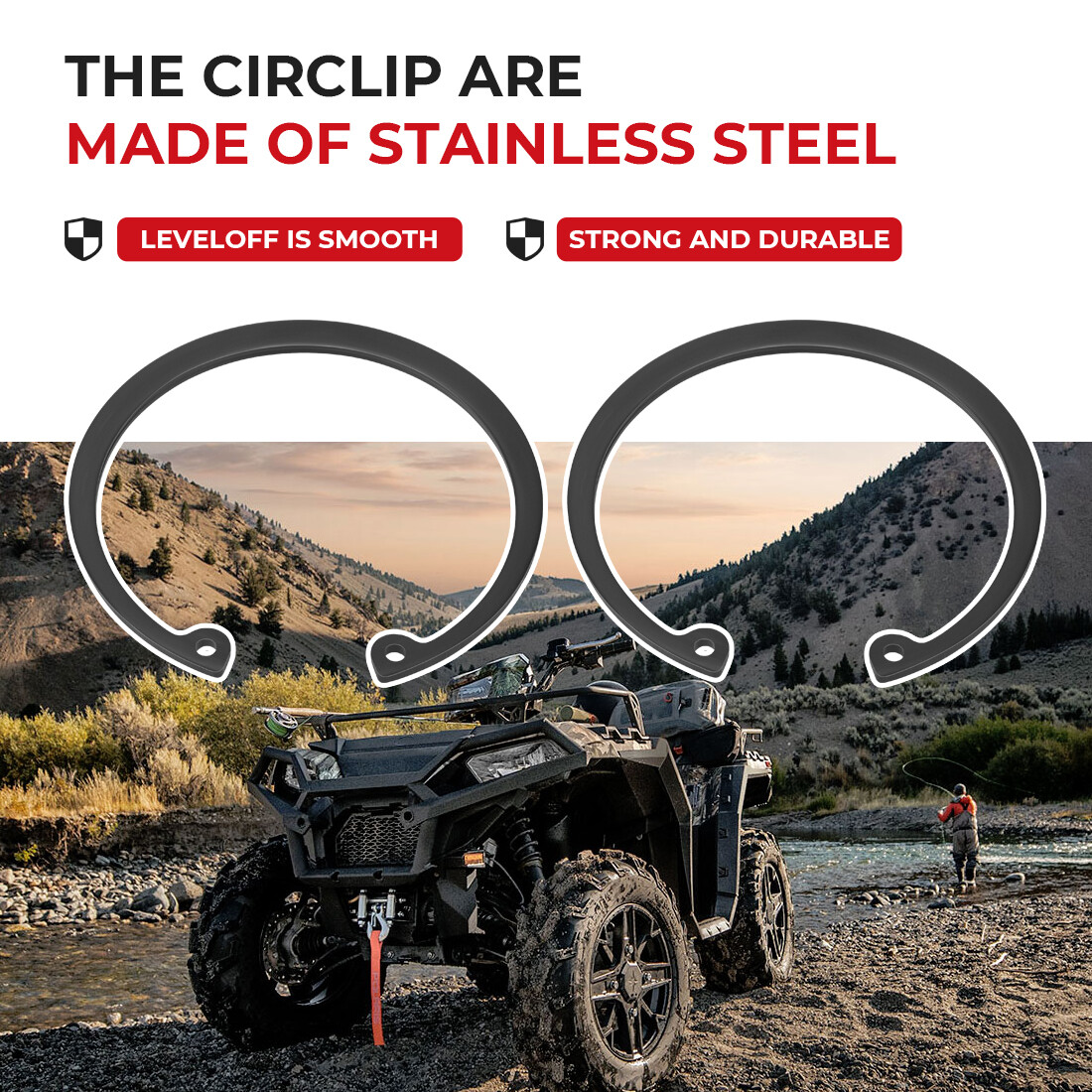 Front Wheel Bearing For Polaris RANGER 3514627 3514699 3514924 3514822 3515090 E - Foto 2