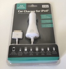 Merkury iPod Car Charger White