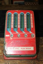 Tin Litho Wolverine Supplies Antique Adding Machine Patent  2243884 WORKING