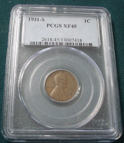 1931-S Lincoln Cent PCGS XF45 Lincoln Wheat Cent