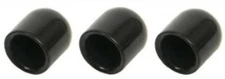 Three Black Vinyl Caps for Fumoto 3/8" Nipple Oil Drain Valves