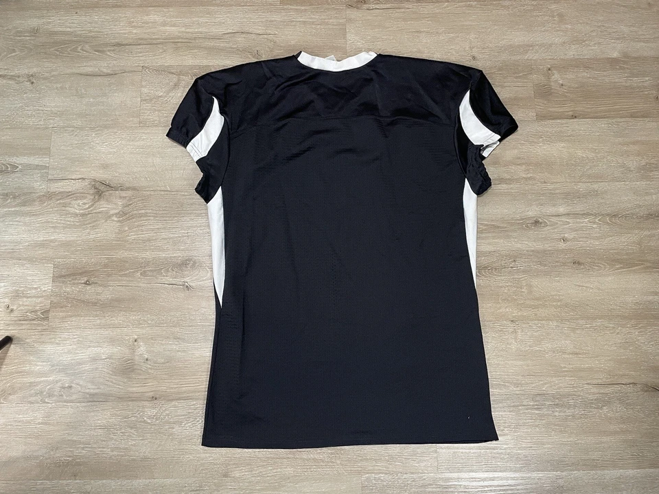 Camiseta masculina vintage Russell Athletic futebol tamanho 3XL adulta preta em branco - Imagem 2 de 4