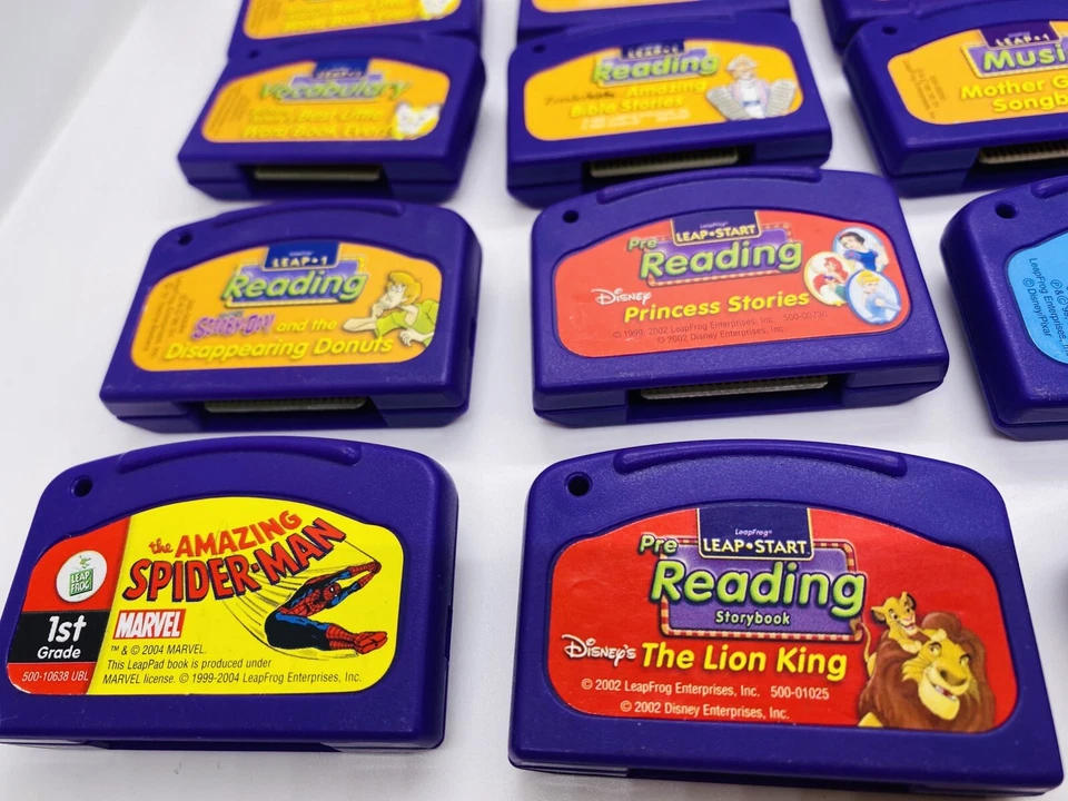 Lot of 16 Leapfrog Leapster Cartridges Mix Learning - Lion King - Spider-Man - Image 3 of 4
