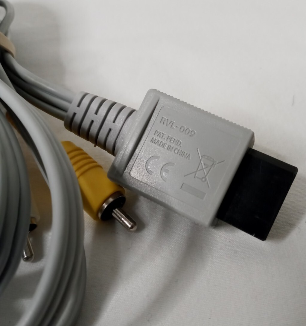 Nintendo Wii Audio Video AV Composite Cord 3 RCA (Yellow, Red, White