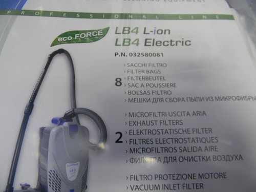 Borse spazzaaspirapolvere originali Lindhaus LB4 L-ion LB4 8 sacchetti elettrici - Foto 2 di 2