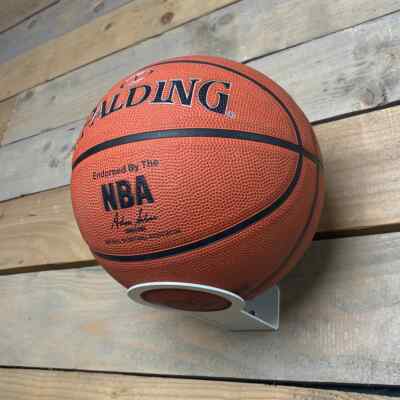 Ballhalter Display Aufbewahrungseinheit Wand Premier League Fußball Basketball WEISS