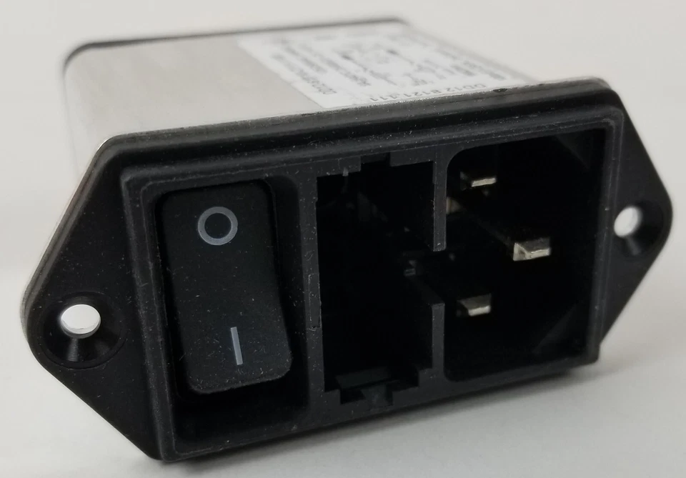 10 Schurter DD12.8121.111 Power Module Receptacle 8A 125/250Vac Panel Mnt NEW - Image 2 of 4