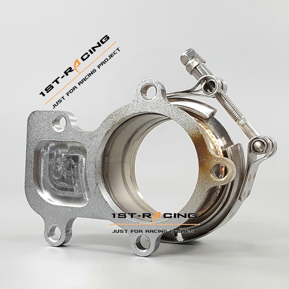 3'' Exhaust Flange Adapter Conversion VBand Clamp Kit For HX35 HX35W HX40 Turbo eBay