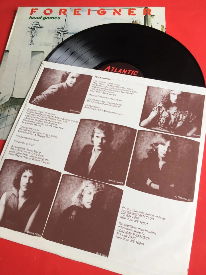 Foreigner Vinyl Record Head Games LP Plus Inner Sleeve 1979 - Image 3 of 4