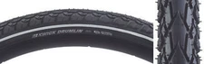 Kenda Kwick Drumlin Tire - 700 x 50, Clincher, Wire, Black/Reflective, 60tpi