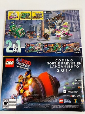 Lego 70806 Instructions 2 Books The Lego Movie | eBay