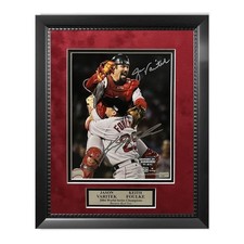 Jason Varitek & Keith Foulke Signed Autographed 8x10 Photo Framed to 11x14