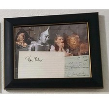 Ray Bolger, Jack Haley Signed Original Framed Photo The Wizard of Oz  Autograph
