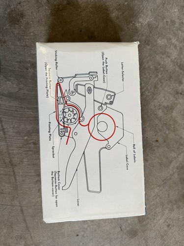 Vintage Labeller UCR-366 Label Maker Gun Good Condition With - Picture 4 of 8