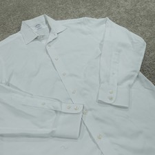 Brooks Brothers Dress Shirt Mens 16 34 Regent Fit Button Up White Tux Non Iron