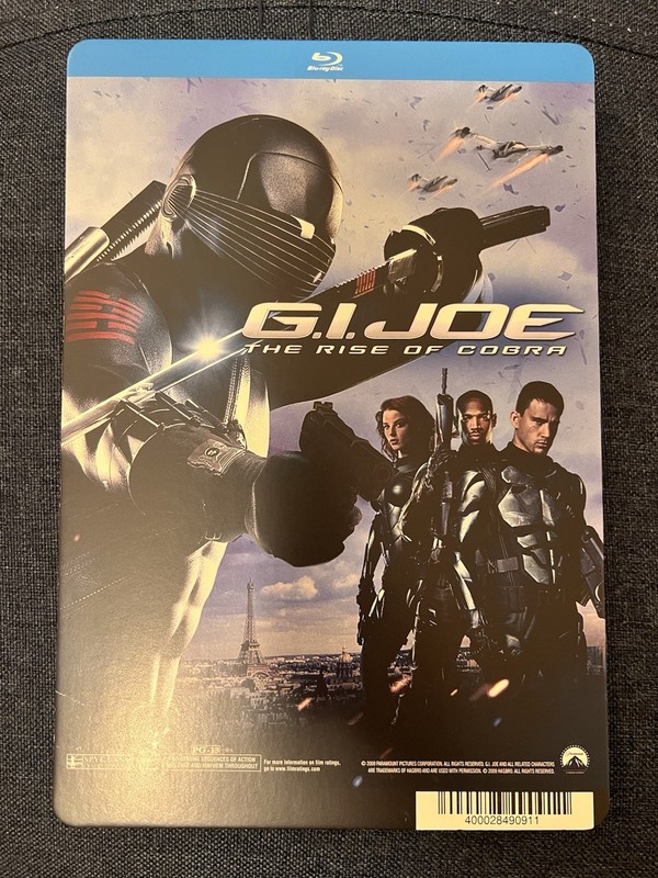 G.I. Joe BLOCKBUSTER DVD BACKER CARD ONLY 5.5"X8"
