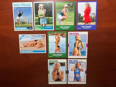 SALE Custom ACEO Paige Spiranac Nelly Korda Golf Trading Card (PSNK-1)