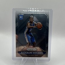 Panini 2015-16 Prizm Richaun Holmes Rookie #323 Philadelphia 76ers Card. rookie card picture