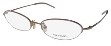 NEW VERA WANG V32 EYEWEAR 48-16-135 BH WOMENS METAL OVAL PINK HALF-RIM JAPAN