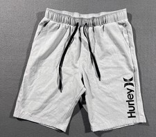 Hurley Hybrid Shorts Youth Boys 10/12 Gray Surf Swim Vacation Water Park School
