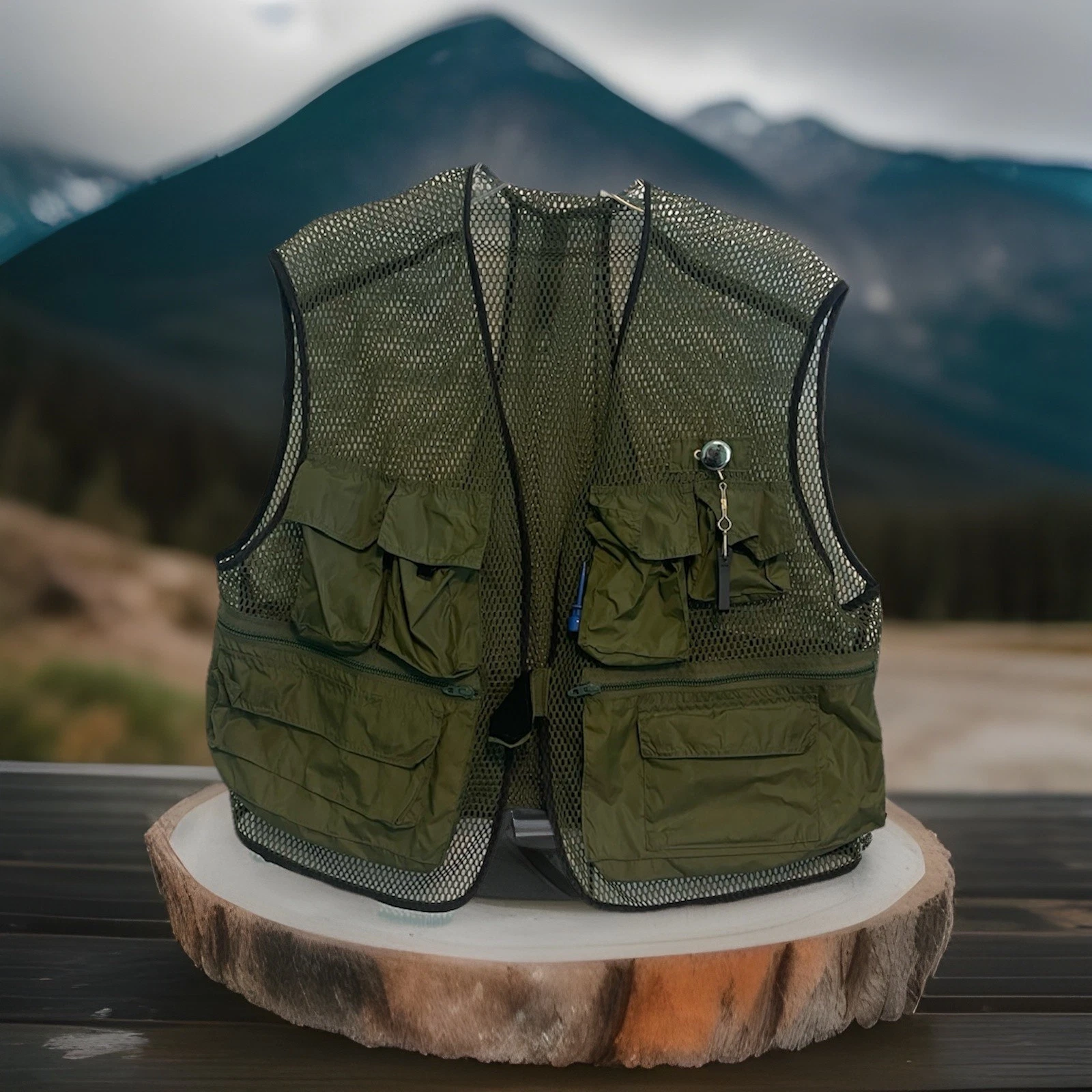 Orvis Vest Mens Medium Green Mesh Pockets Full Zip Utility Fishing Hunting VTG L
Opens in a new wind