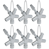 Absina SchaltschrankschlüSsel Mit 4 Profile FüR Absperrsysteme 6Er Pack