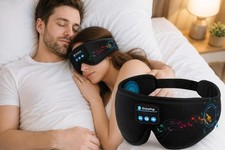 Sleep Mask with Bluetooth Headphones Wireless Music Eye Mask 3D Sleep Headband
