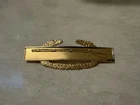 Vintage WW2 US Military Rifle Sterling Silver Award Combat Pin 17g