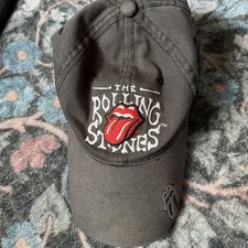 Vintage The Rolling Stones 2005 Anoma Adjustable Hat Cap Cotton Black