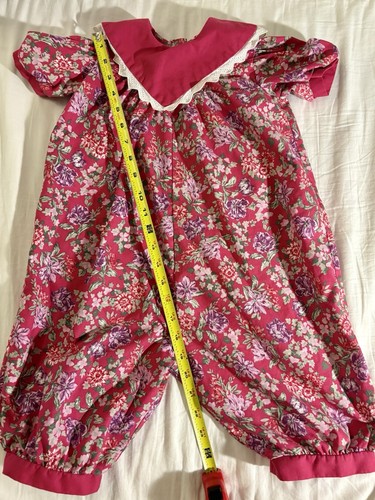Vtg Laura Ashley 2t Romper Collar Victorian Prncess Charlotte Christmas Holiday - Picture 6 of 8