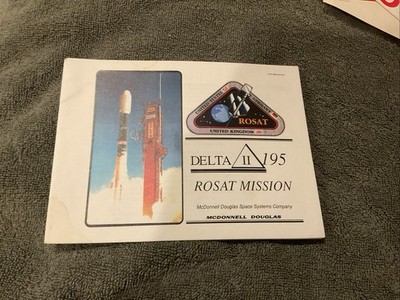 Delta II-195 Rosat Mission 1990 Mcdonald Douglas NASA Booklet