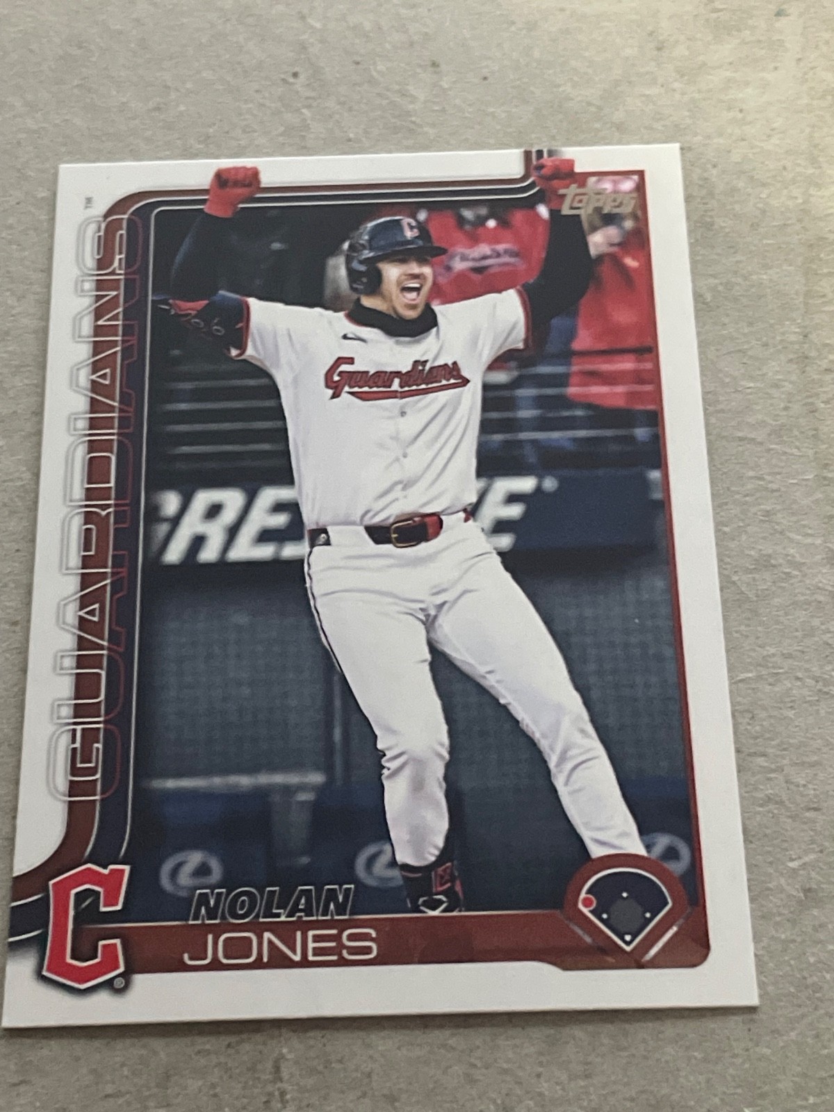2025 Topps Update Series - Nolan Jones #US341 Golden Mirror Image Variations