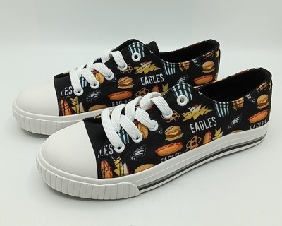 Philadelphia Eagles Foco Food Print Low Top Canvas Sneakers Youth 5-6