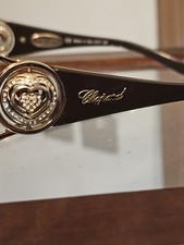 Chopard Limited Edition Women  s Shield Sunglasses Black Frame Brown Gradient