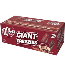 Kisko Giant Freeze Pops Dr. Pepper - 27ct Box