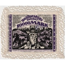 [#289123] Germany, Bielefeld, 10000 Mark, 1923-02-15, UNC, Silk, Grabowski:70, c