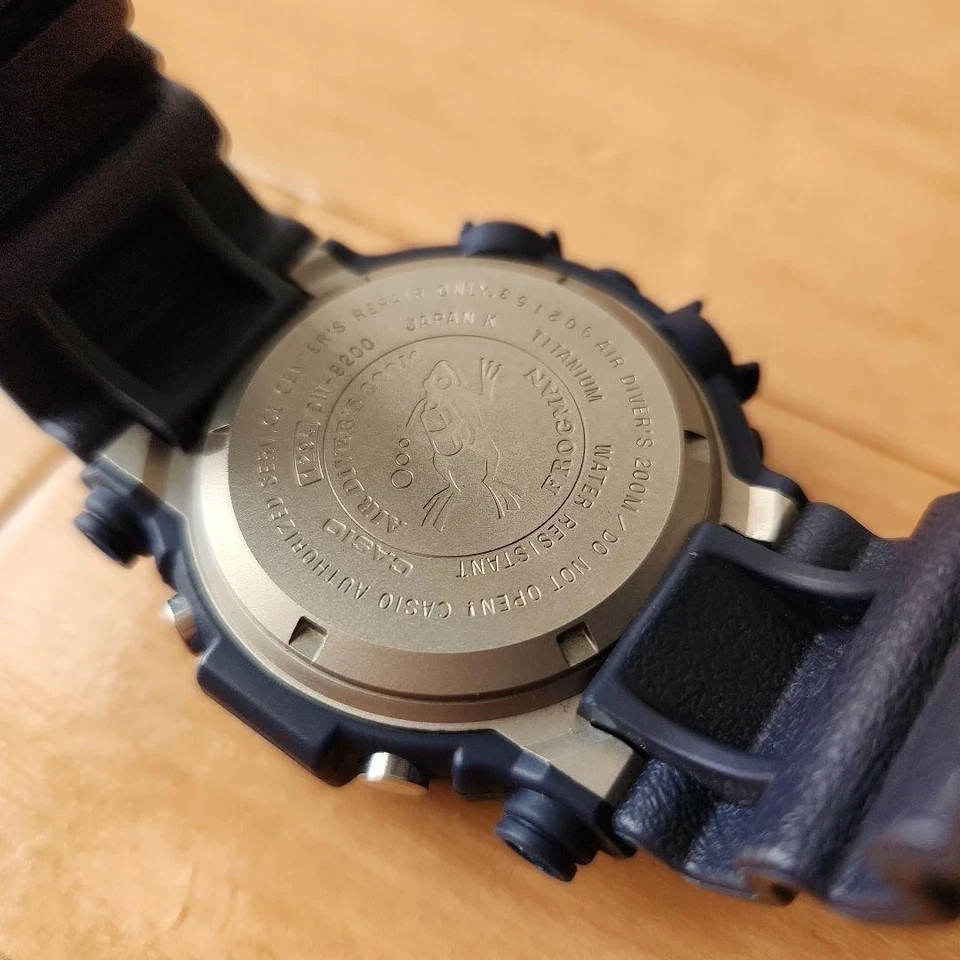 Casio G-Shock Frogman DW-8200NK-2JR Azul Marino Titanio Buzo 200m Caja de Reloj Limitada Foto 3 de 4