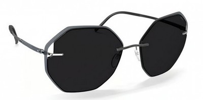 NEW Silhouette Sant Marti Rimless 8187 Sunglasses 6500 Graphite / Silver