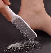 2pcs Stainless Steel Foot File Double-Sided Callus Remover Pedicure Tool - NEW