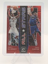 Tracy McGrady/Vince Carter 2021-22 Panini Donruss Optic All-Stars Red Pulsar #10