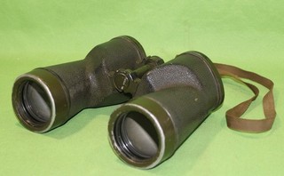 World War 2 US Army Navy M17 A1 Binoculars w/ Strap Good Working Condition