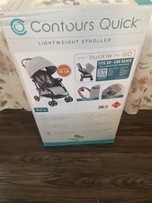 Contours Quick Lightweight Travel Toddler and Baby Stroller with Adapter