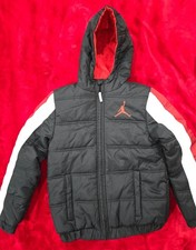 Jordan Big Kids' Essential Mid Weight Medium 10-12 Black Long Sleeve Puffer