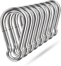 Spring Snap Hooks, 304 Stainless Steel Metal Clip M4, 304