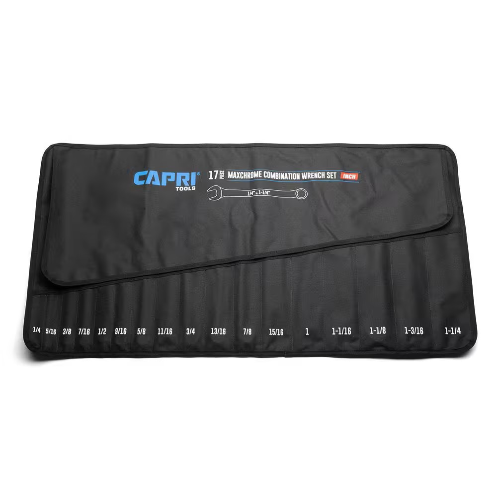 SAE Wrench Roll up Pouch (17-Pocket) Free Shipping