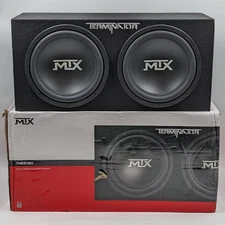 MTX Terminator TNE212D Loaded Subwoofer Enclosure 1200W for 2 12" Subwoofers