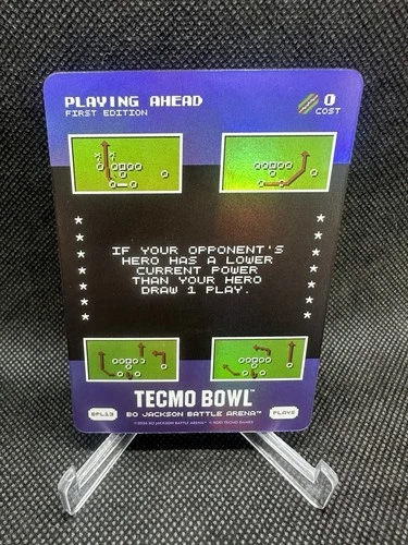 Playing Ahead Bo Jackson Battle Arena Tecmo Bowl BPL13 Bonus Play