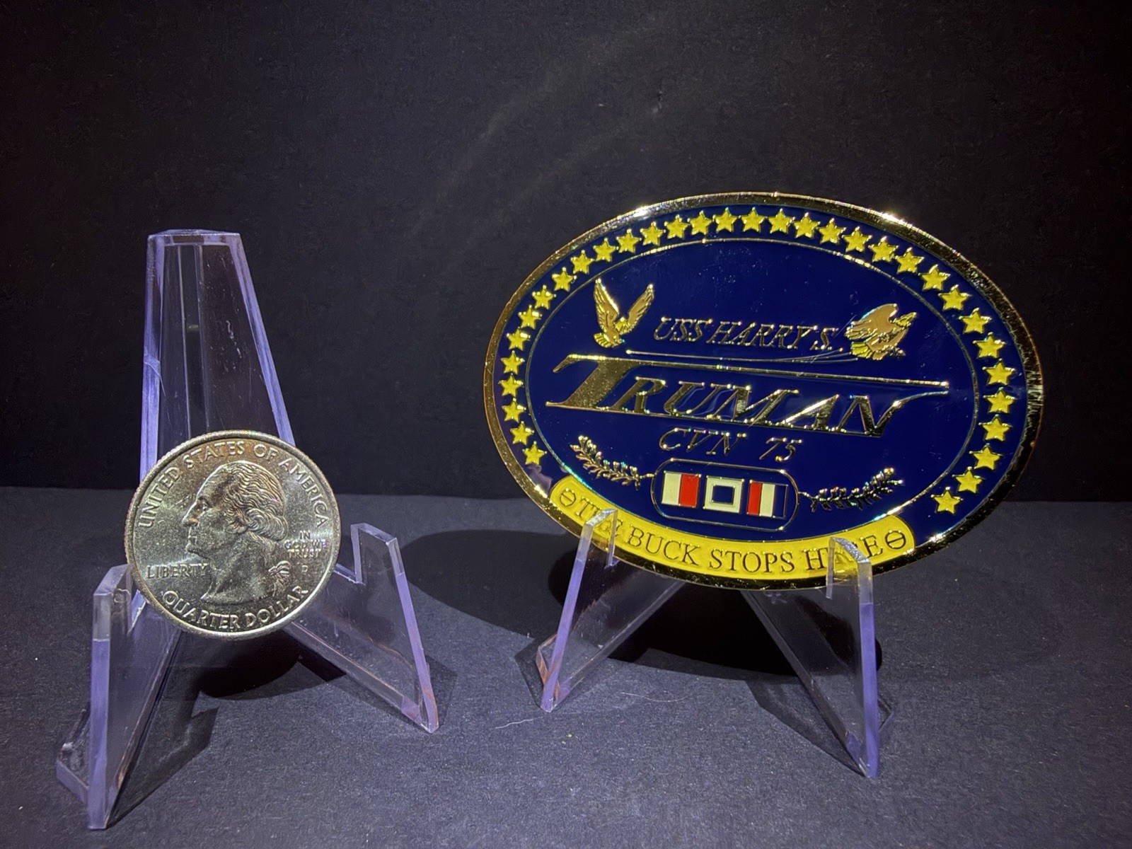 US Navy Chief Petty Officer Challenge Coin CPO Mess E7 USS Truman CVN-75