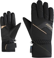 Ziener Women's Alpine Ski Gloves KARION-Z AS black gold